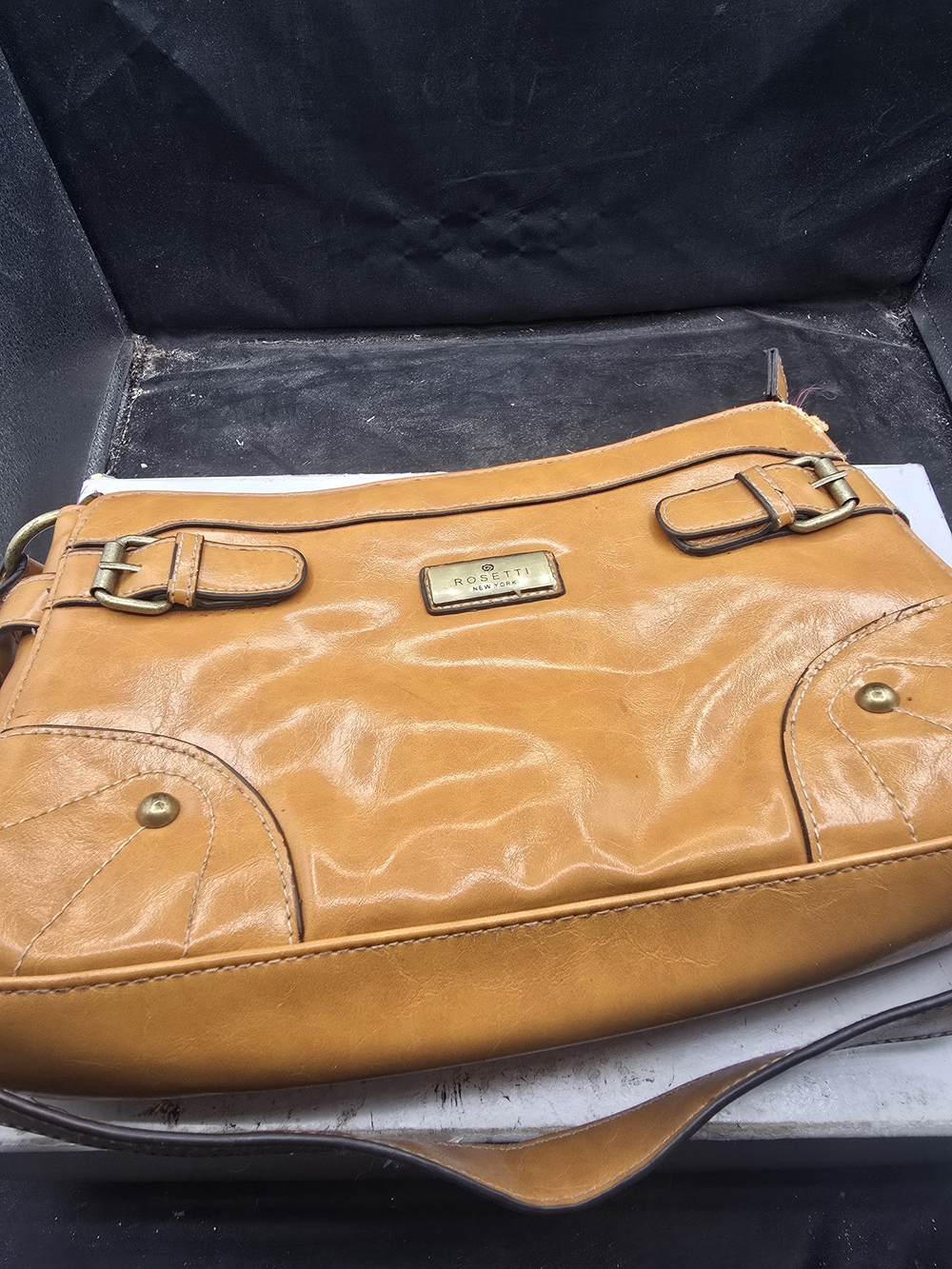 Rosetti Tan‎ Leather Crossbody Bag - Stylish Everyday Carry